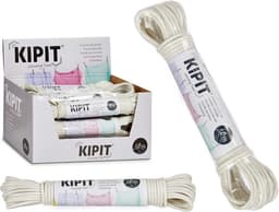 Kipit Waslijn - 2x - 10 meter - PVC - wit - drooglijn / waslijndraad — thumbnail 2