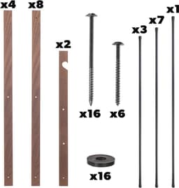 Inklapbaar Houten Wasrek met 7 m² Droogoppervlak – Ruimtebesparende Droger voor Binnen en Buiten — thumbnail 3
