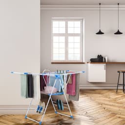 wasrek inklapbaar - 99x155x61cm - 4 houders voor schoenen - staand — thumbnail 3
