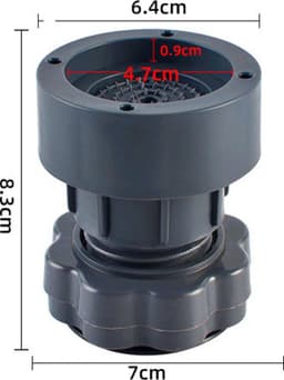 Universele voetjes Geschikt voor wasmachines, hoogteverstellende, schokabsorberende, antislip en trillingsdempende pads, en 4 in hoogte verstelbare pootjes Geschikt voor stille wasmachines. — thumbnail 5