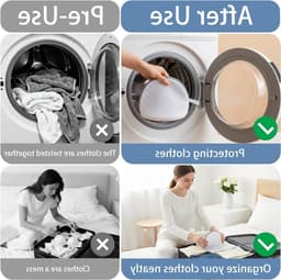 4 Stuks Waszakken voor Bh's, Mesh Waszak met Rits voor Ondergoed en Lingerie, Bescherming tijdens het Wassen van Damesondergoed — thumbnail 3