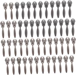 Operitacx 50stuks Verstelbare Rits Trekhaakjes Zipper Pullers Voor Kleding Tassen Zilver Zwart Voor Vervanging Van Beschadigde Ritsen — thumbnail 1