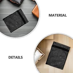 Waszakken met Ritssluiting - Herbruikbare Wasnetten - Delicate Kleding Wassen - Fijn Mesh Netwerk - 8 Stuks 40x30cm - Zwart — thumbnail 5