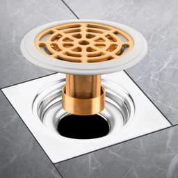 Afvoerkern Geurafsluiter - Vloerzeef Douche - Geur Voorkomen - Messing Constructie - 27-55 mm - Koper — thumbnail 2