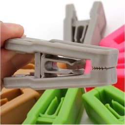 Kledinghangers - Wasknijpers - Kleding Drogen - Metalen Veer - 20 Stuks - Roze — thumbnail 2