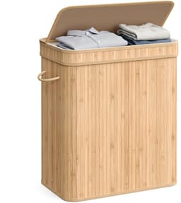 SONGMICS - Wasmand - Wassorteerder - Bamboe - Met Handgrepen - Uitneembare Waszak - 100L — thumbnail 2