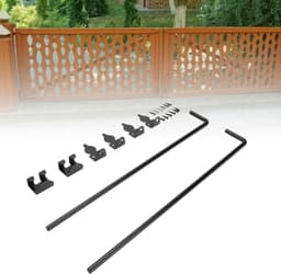 Grondgrendel - Poort Stabilisator - Hekken Beveiligen - Zware Staalconstructie - 60 cm Lengte - Zwart — thumbnail 2