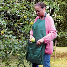 Oogst Schort - Plukzak Tuin - Groente Fruit Verzamelen - Waterdichte Stof - 109 cm Lengte - Groen — thumbnail 2