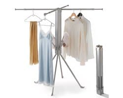 SHANNA Metalen Wasrek Inklapbaar - Staand Droogrek 132cm - Draagbaar opvouwbaar droogrek - In hoogte verstelbaar - Buiten & Binnen bruikbaar
