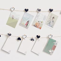 Houten Foto Klemmen - Mini Knijpers - Decoratie Ophangen - Hartvorm Ontwerp - 50 Stuks - Natuurlijk Hout — thumbnail 5