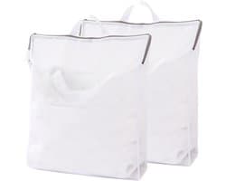 Wasnetten voor Wasmachine - 2 Stuks Grote Waszakken 50x60cm met Ritssluiting, Bescherming tegen Vervorming en Vouwen van Kleding