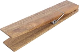 Houten Klemmen - Grote Knijpers - Handwerk Decoratie - Stevig Houtontwerp - 12 cm Lengte - Houtkleur — thumbnail 1