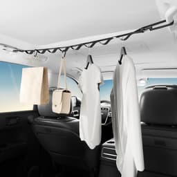 Draagbare Reiskleedlijn - Auto Waslijn - Kleding Drogen - Dubbel Montagesysteem - 1 Meter - Zwart — thumbnail 3