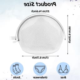 Wasnet voor Ondergoed en Kleding, 2 Stuks Herbruikbare Waszakken met Rits, Ideaal voor Wasmachine, Roze en Grijs, Perfect voor Bh's en Delicate Stoffen — thumbnail 5