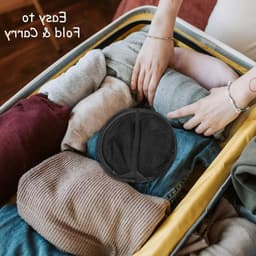 Wasmand Set van 2 Zwarte Pop-Up Wasmanden - Grote Inhoud - Opvouwbare Netwasmand met Handgrepen - Opbergen Kleding Speelgoed - Slaapkamer Badkamer — thumbnail 3