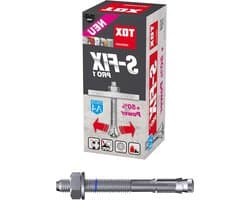 Boutanker - Metaalanker - Zware Bevestiging - Gescheurd Beton Geschikt - M8x75/10mm - Roestvrij Staal