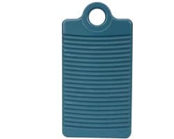 Mini-wasbord met een golvend streepmotief, ophanggaten en een verdikte, antislip onderkant. Gemaakt van plastic, geschikt voor het wassen van ondergoed, sokken, handdoeken, enz. - Groen. — afbeelding 1