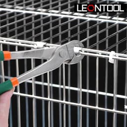 J-Clip 2-delige set, robuuste kooibouwklem, ergonomische J-tang met rechte en gebogen snavel voor het bouwen van konijnenkooien, kippenhokken en meer — thumbnail 4