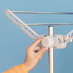 InnovaGoods - Electric Drying Rack 24W with Natural Airflow, 12 Rods, Foldable and Adjustable, Space Saving, Energy Efficient, Movable with Wheels, Grey — thumbnail 4