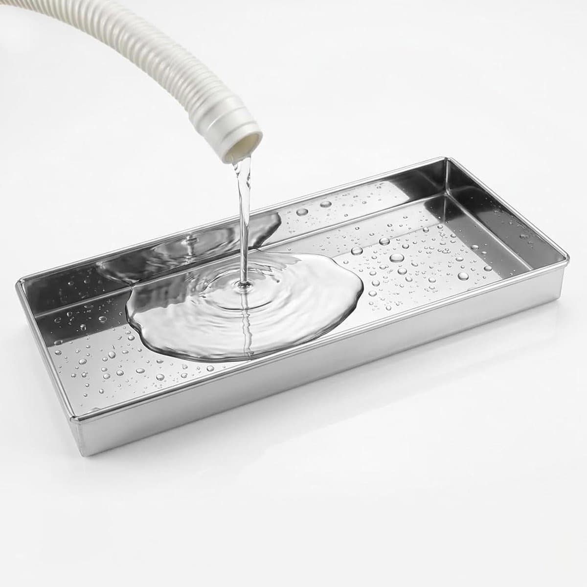 Roestvrijstalen Opvangbak - Lekbak Wasmachine - Vocht Beschermen - Naadloos & Lekvrij - 40 x 35 x 5 cm - Zilver — afbeelding 1