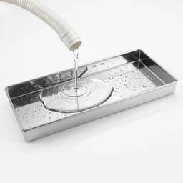 Roestvrijstalen Opvangbak - Lekbak Wasmachine - Vocht Beschermen - Naadloos & Lekvrij - 40 x 35 x 5 cm - Zilver — thumbnail 1
