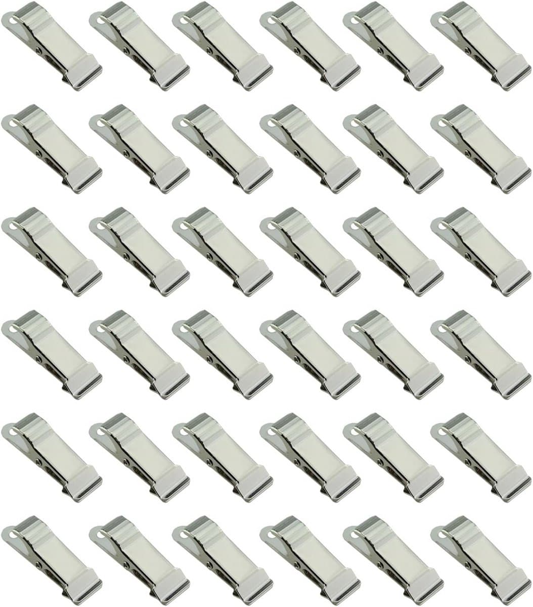 30x Miniatuur Krokodillenklemmen - Metalen Veerclips voor Foto's, Gordijnen en Knutselwerk — afbeelding 1