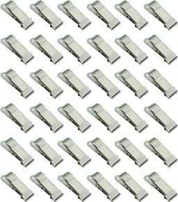 30x Miniatuur Krokodillenklemmen - Metalen Veerclips voor Foto's, Gordijnen en Knutselwerk — thumbnail 1