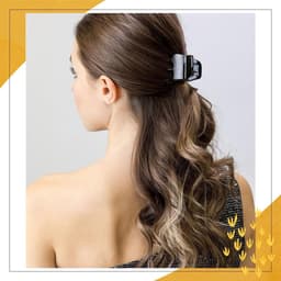 12x Middelgrote Zwarte Haarklemmen – Sterke Antislip Haarspeld voor Dik Haar Dames & Meisjes (3,3 cm) — thumbnail 3