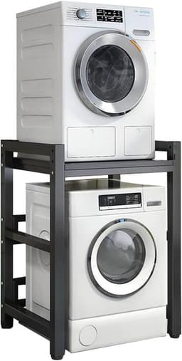 Drogerstandaard - Stapelkit Wasdroger - Ruimte Besparen - Zonder Boren - 105 cm Hoog — thumbnail 1