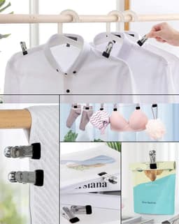 30x Kleine Wasknijpers van RVS - Anti-roest Metalen Klemmen voor Kleding en Diverse Toepassingen — thumbnail 3