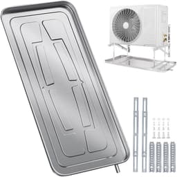 Airco lekbak - Condensbak afvoer - Water opvang - Roestvrij staal - 93x44x35cm - Zilver — thumbnail 1