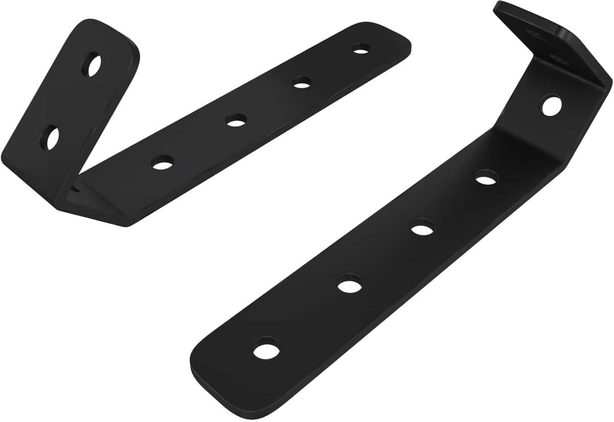 vidaXL - Haken - 2 - st - Zwart - M5 - x - 110 - mm - IJzer — afbeelding 1