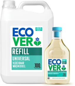 Ecover - Vloeibaar Wasmiddel Universal - Voordeelverpakking 5 L + 1 L - 128 wasbeurten - Plantaardig & Biologisch afbreekbaar - Krachtige reiniging bij 20°C - Frisse geur — thumbnail 1