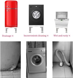 Solacis Wasmachine verhoger - Wasmachine kast - Wasmachine ombouw - Tussenstuk wasmachine droger - Wasmachineverhoger - Must have voor uw wasmachine! — thumbnail 5