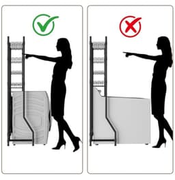 Verstelbare Wasmachine en Droger Planken - Ruimtebesparende 2-Niveaus Draadrekken voor Kleding — thumbnail 3
