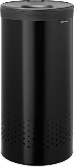 Brabantia Wasmand - met Deksel - 35 l - Matt Black / Dark Grey — thumbnail 1