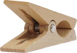 Houten wasknijpers - voor strandlaken en wasaccessoires - 2 stuks - stevig en duurzaam — thumbnail 5