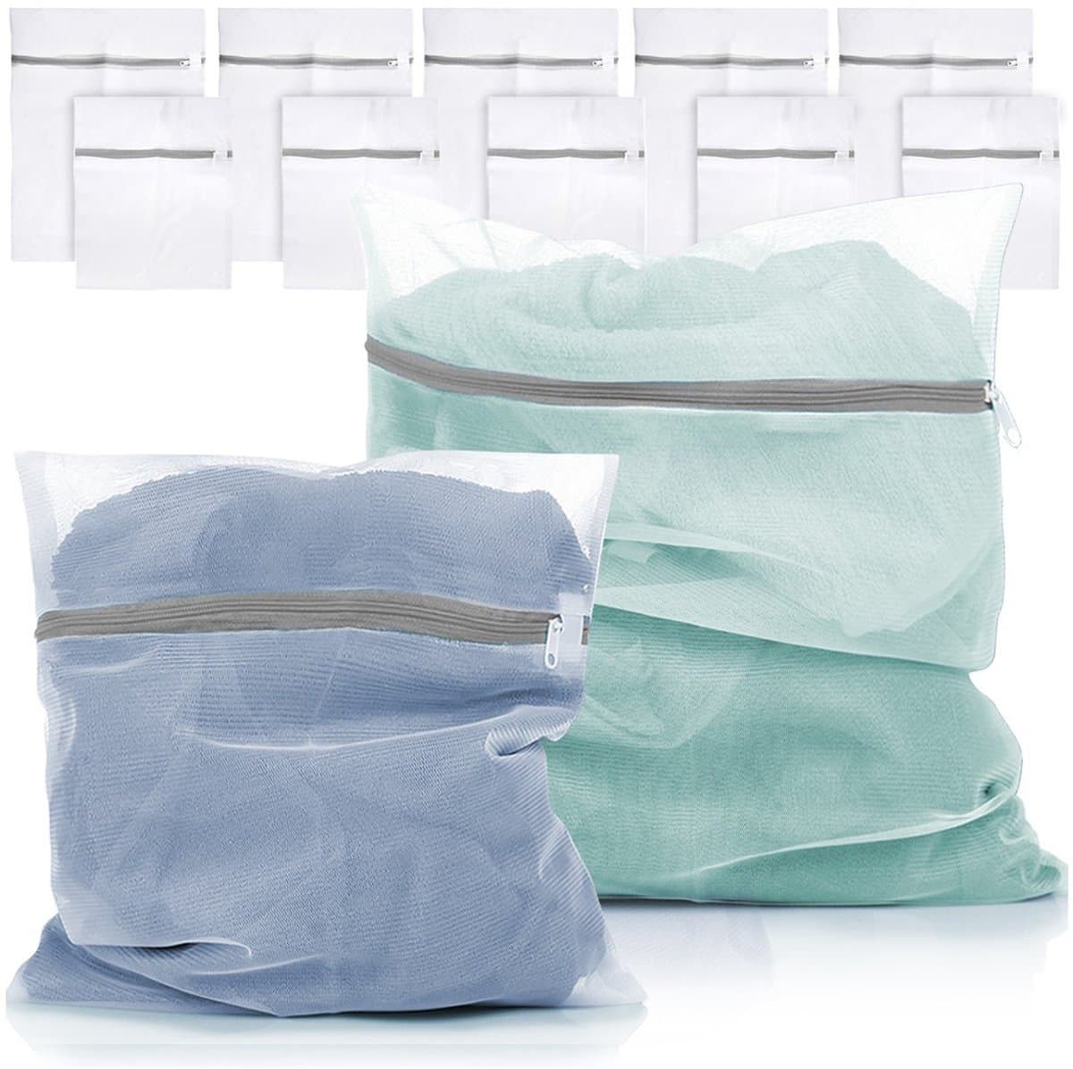 Mesh Waszak 12 stuks - Waszakjes - Waszakken voor Wasmachine - Herbruikbaar — afbeelding 1