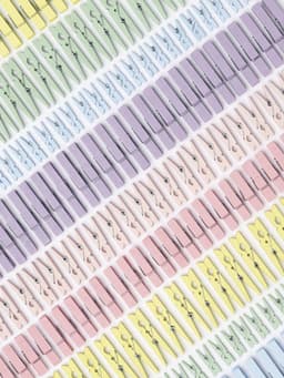 folia Houten wasknijpers mix NATURAL Jumbobox, 500 g — thumbnail 3