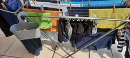 Addis - Sokken droogrek – sokkenlijn zonder wasknijpers – lingerie drooglijn – set van 2 – 34 clips — thumbnail 4