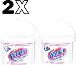 Vanish Oxi Action Poeder - Vlekverwijderaar Voor Witte Was - 2,7 kg x2 — thumbnail 1