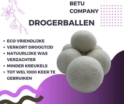 Betu Company Drogerballen - Eco Drogerballen - Wasverzachter Alternatief - Energiebesparende Drogerballen — thumbnail 5