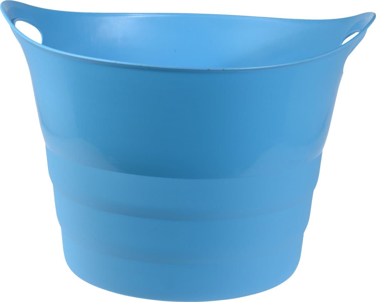 Excellent Houseware Flexibele emmer - blauw - 43 liter - kunststof - 45 x 38 cm — afbeelding 1