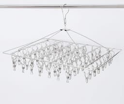 64 Clips Sok Droogrek, RVS Droogrek Sok Hanger, Ondergoed Hanger, Kleerhanger voor het drogen van handdoeken, bh's, lingerie, babykleertjes — thumbnail 2