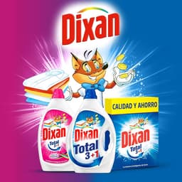 Dixan - Total - Effective Cleaning Action - Vloeibaar Wasmiddel - 1,5L - 30 Wasbeurten — thumbnail 3