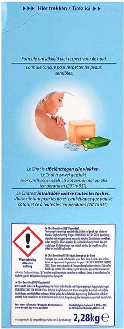 Le Chat Sensitive Waspoeder - Marseille & Aloe Vera - Hypoallergeen - 38 Wasbeurten — thumbnail 1