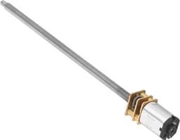 Metal Gearmotor, 6V 30RPM to 12V 600RPM, M4 x 100mm Shaft for RC — thumbnail 5