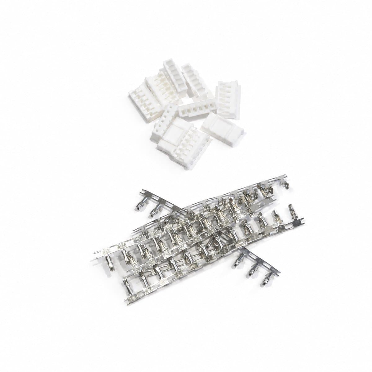 PH2.0 6-polige Female Connector Set 10 stuks met 60 Krimpcontacten — afbeelding 1