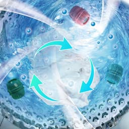 Wasmachine wasballen - 3 verpakkingen - herbruikbaar - Silicone wasballen, wasaccessoires - zachte kleding - verwijderen van statische stroom - reinigingsapparatuur - groen, blauw, roze — thumbnail 2