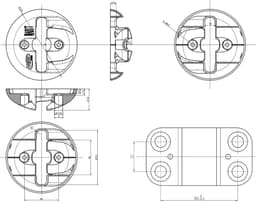 Wandanker Vloeranker - Beugel - Voertuig Beveiligen - ART 4 Goedgekeurd - 14mm Dikte Ring - Zwart — thumbnail 2